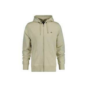 Hanorac regular fit cu fermoar Shield - Bej inchis imagine