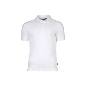 Tricou polo uni de bumbac organic Preston - Alb imagine
