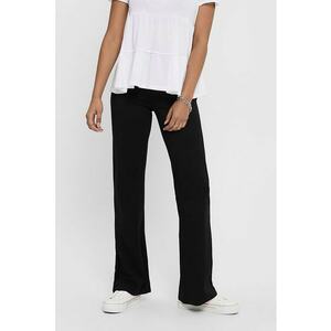 Pantaloni evazati cu talie inalta - Negru imagine