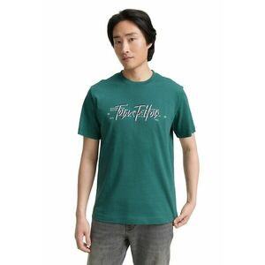Tricou cu imprimeu logo - Verde aquamarin imagine