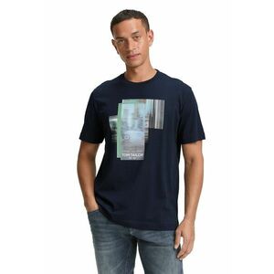 Tricou cu imprimeu grafic - Verde/Albastru glaciar/Bleumarin imagine