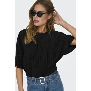 Tricou cu pliuri Ravenna - Negru imagine