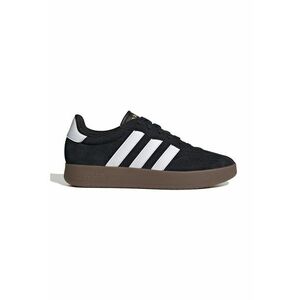 Pantofi sport din piele intoarsa cu insertii din piele ecologica Barreda - Alb/Negru imagine