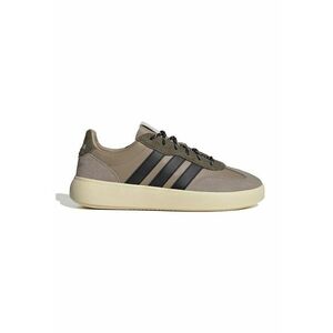Pantofi sport de piele si piele intoarsa cu logo contrastant Barreda Decode - Negru/Maro taupe imagine