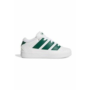 Pantofi sport de piele ecologica cu detalii perforate Breakstar - Verde englez/Crem imagine