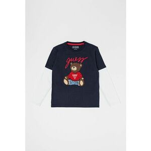 Bluza cu aspect 2in1 - Alb/Bleumarin imagine