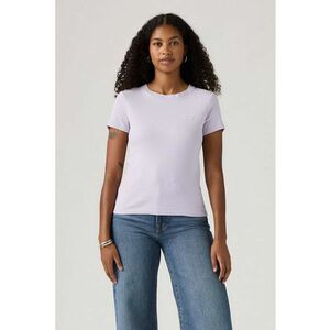Tricou slim fit de bumbac Essential - Violet deschis imagine