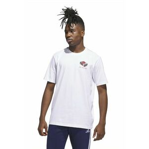 Tricou de bumbac cu decolteu la baza gatului - Alb optic imagine