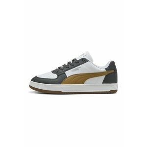 Pantofi sport Caven 2.0 de piele ecologica - Alb/Caramel/Gri inchis imagine
