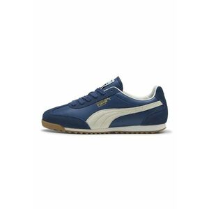 Pantofi sport Arizona Retro low-cut de piele - Alb fildes/Bleumarin imagine