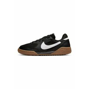 Pantofi sport din material textil cu garnituri de piele ecologica - Alb/Negru imagine