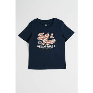 Tricou de bumbac organic cu imprimeu - Visiniu/Crem/Bleumarin imagine