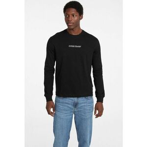 Bluza de bumbac cu logo brodat - Negru imagine