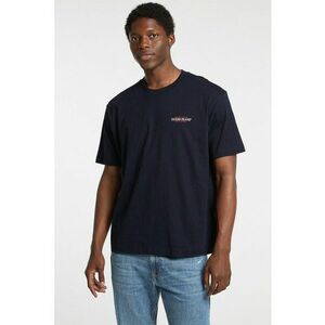 Tricou lejer cu imprimeu logo - Rosu/Alb optic/Bleumarin imagine