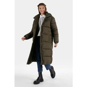 Geaca lunga cu gluga - Maro imagine