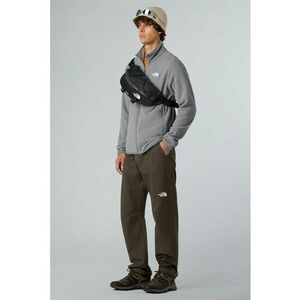 Hanorac din material fleece cu fermoar si buzunare pentru trekking Glacier - Gri imagine