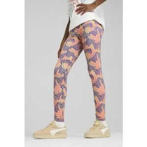 Colanti din amestec de bumbac cu model butterfly - Albastru inchis/Roz somon imagine