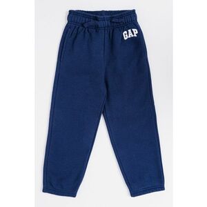 Pantaloni de trening din amestec de bumbac cu snur in talie - Bleumarin imagine