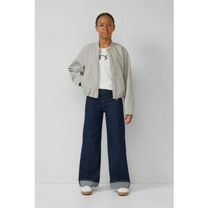 Bluza din bumbac cu imprimeu text - Alb imagine