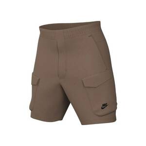 Pantaloni scurti cargo cu banda elastica in talie - Maro imagine