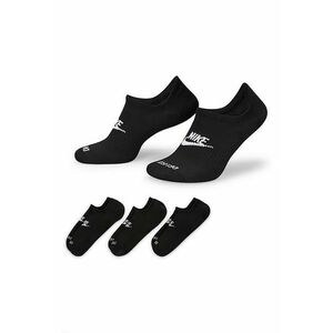 Set de sosete foarte scurte unisex cu tehnologie Dri-Fit Everyday Plus Cushioned - 3 perechi - Alb/Negru imagine