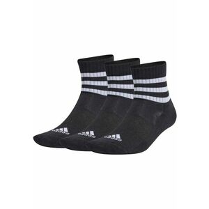 Set 3 perechi sosete 3-Stripes Cushioned Sportswear Mid-Cut - negru - imagine