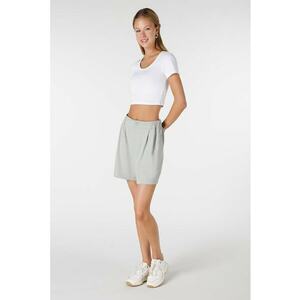 Pantaloni scurti cu buzunare laterale - Gri deschis imagine