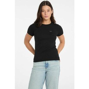 Tricou cu buzunar pe piept - Negru imagine