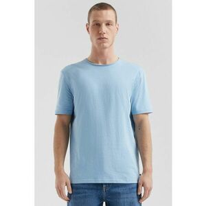 Tricou uni cu decolteu la baza gatului - Albastru pastel imagine