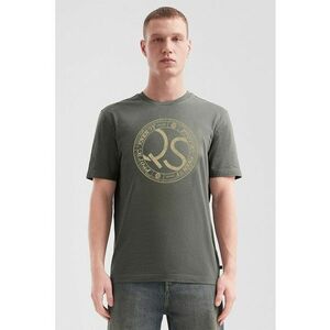 Tricou de bumbac cu logo - Verde aquamarin imagine