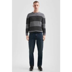 Blugi regular fit cu 5 buzunare - Albastru inchis imagine