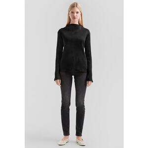 Bluza uni striata - Negru imagine