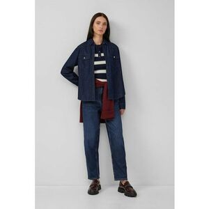 Blugi mom fit cu talie inalta - Bleumarin imagine