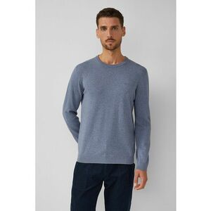 Pulover de bumbac cu decolteu la baza gatului imagine