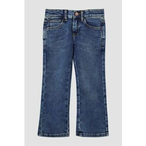 Blugi regular-fit cu terminatie evazata - Albastru royal imagine