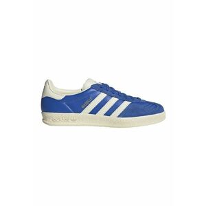 Pantofi sport din piele cu garnituri din material sintetic Gazelle Indoor - Albastru royal/Alb murdar imagine