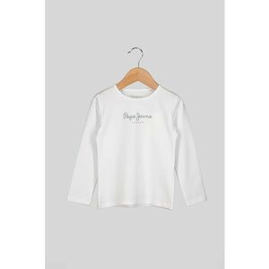 Bluza cu imprimeu logo Hana - Alb optic/Argintiu imagine
