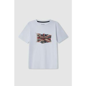 Tricou regular fit cu imprimeu grafic - Rosu/Alb/Albastru inchis imagine