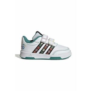 Pantofi sport cu velcro si garnituri din material sintetic - Negru/Alb optic/Verde persan imagine