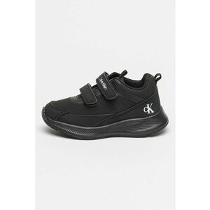Pantofi sport low-cut cu velcro - Negru imagine