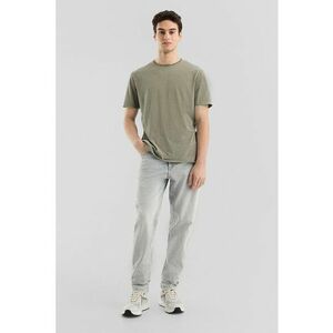 Tricou uni cu decolteu la baza gatului - Kaki imagine
