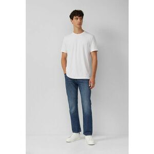 Blugi regular fit de bumbac - Albastru melange imagine