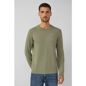 Pulover de bumbac cu decolteu la baza gatului imagine