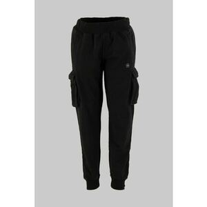 Pantaloni de trening de bumbac cu buzunare - Negru imagine