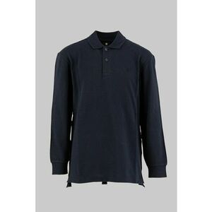 Bluza polo de bumbac cu logo - Albastru ultramarin imagine