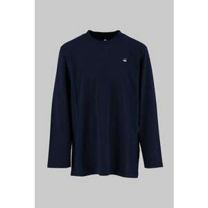 Bluza uni de bumbac - Bleumarin imagine