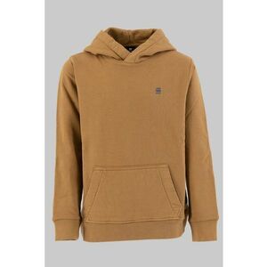 Hanorac de bumbac cu buzunar kangaroo - Caramel imagine