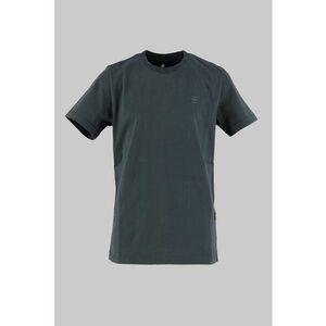 Tricou de bumbac cu logo - Albastru petrol imagine