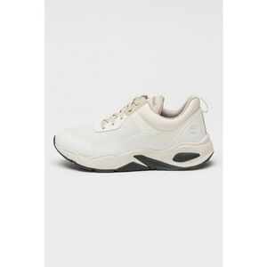 Pantofi sport cu garnituri de piele Delphiville - Alb imagine