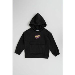 Hanorac lejer de bumbac Hot Wheels - Negru/Galben/Violet imagine